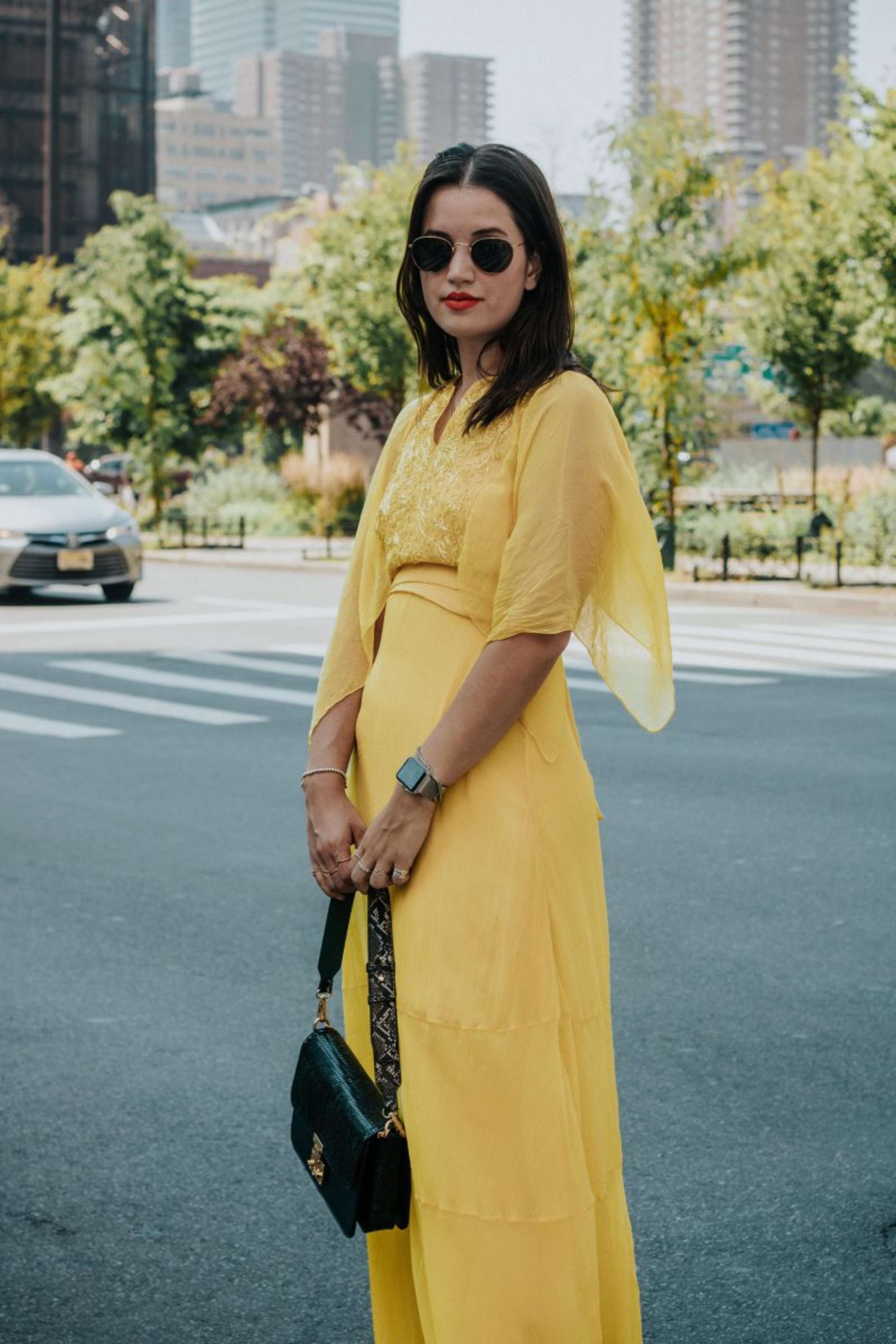 #FlorenNYFW - September 2018 - Look #1: The yellow dress.
