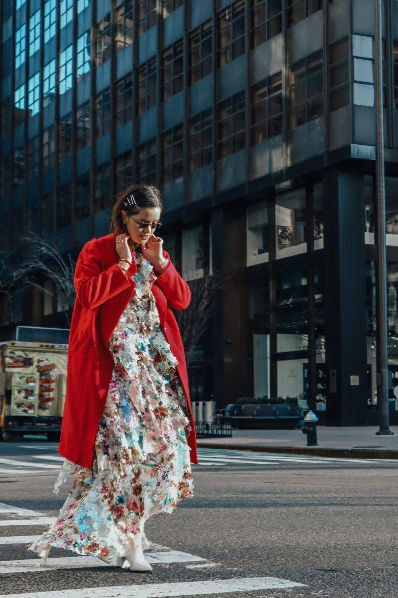 #FlorenNYFW - February 2019 - Look 2: Florals for winter + The fear and pressure of turning 30