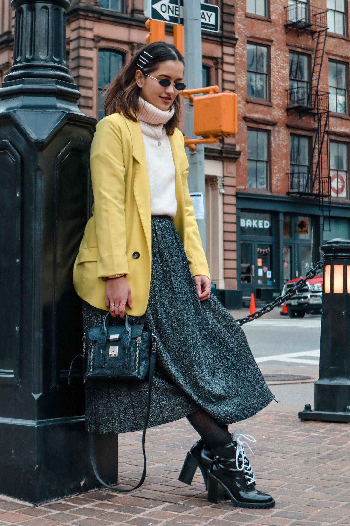 #FlorenNYFW – February 2019 – Look 3: My old yellow blazer + «How to stay creative»