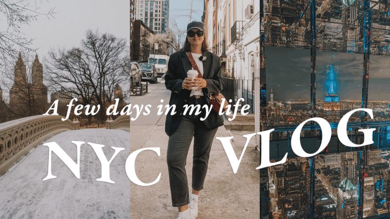 A Few Days in My Life in NYC — Piercings, Facials, Brunch & Snowy Central Park ✨