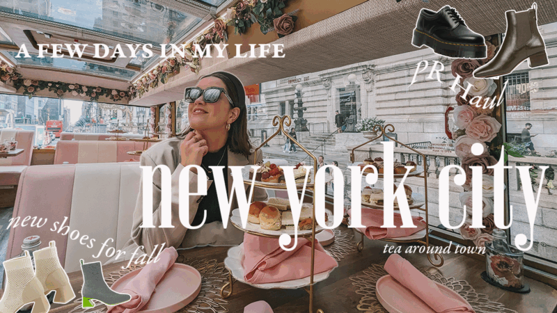 A Perfect Fall Day in NYC: Tea Bus Tour & My Fall Shoe Collection