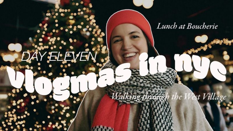 Vlogmas Day 11 - Exploring the Holiday Magic of the West Village
